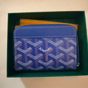Goyard Blue Matignon Mini Wallet
